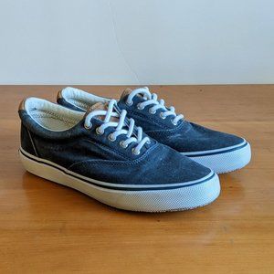 Sperry Men's Striper II CVO Sneaker, Salt Washed Navy, Size 8, Top-Sider